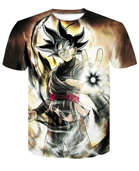 

2020 new design 3D printed dragon ball characters short sleeve summer men and women street wear short sleeve t-shirts