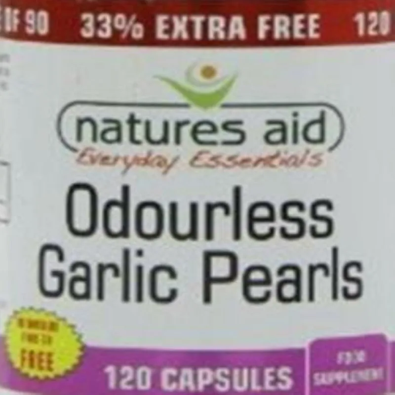 

Odourless Garlic Pearls 33% you get 120 Caps ules