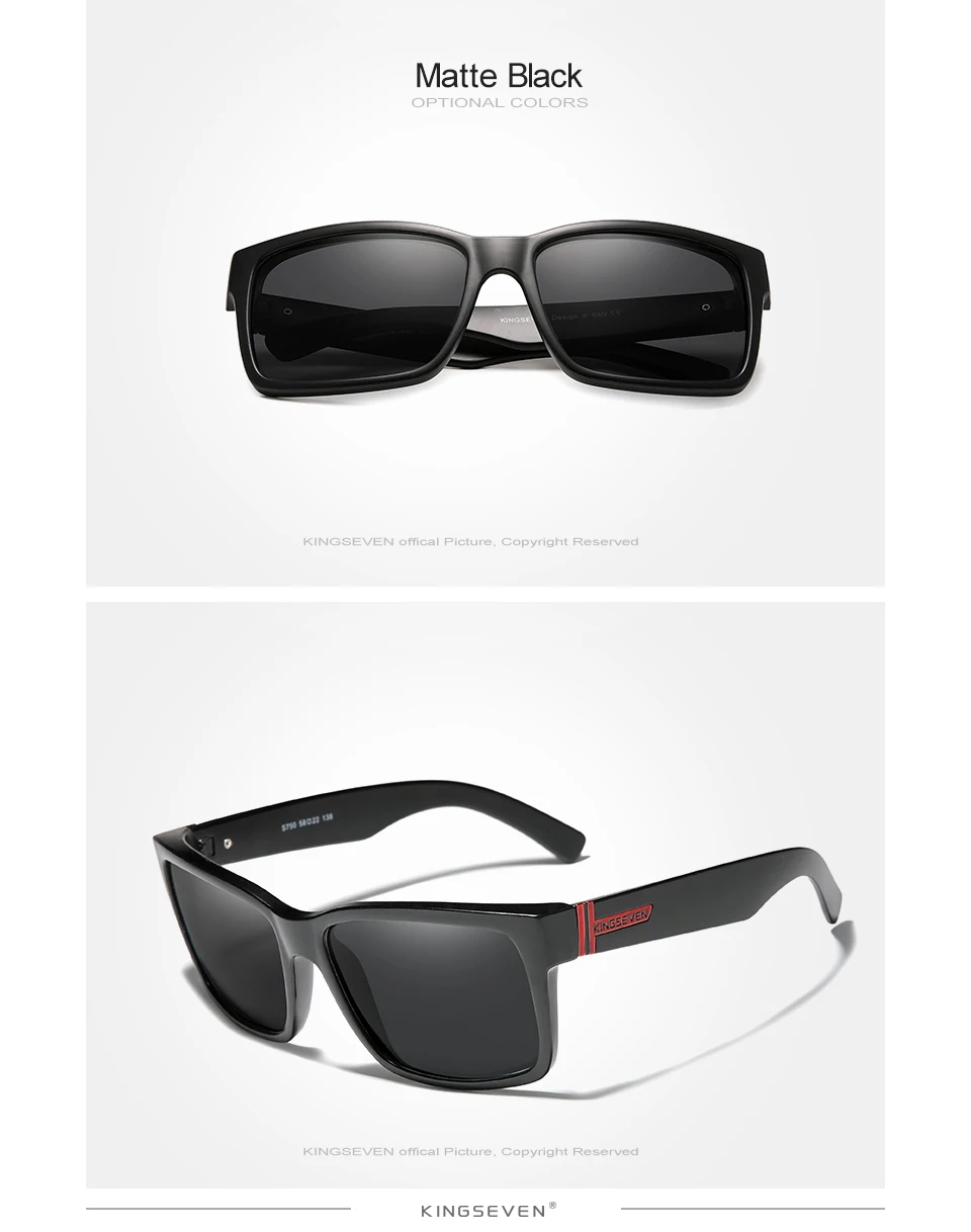 KINGSEVEN Sports Polarized Sunglasses Mirror Eyewear 9 Colors Available N750
