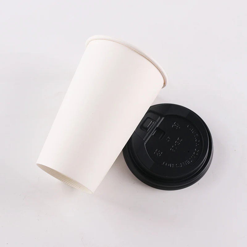 50 шт Анти-скальдинг плотная бумажная чашка одноразовая кофейная чашка горячий напиток упаковка чашки с изоляцией крафт бумажный рукав и крышки
