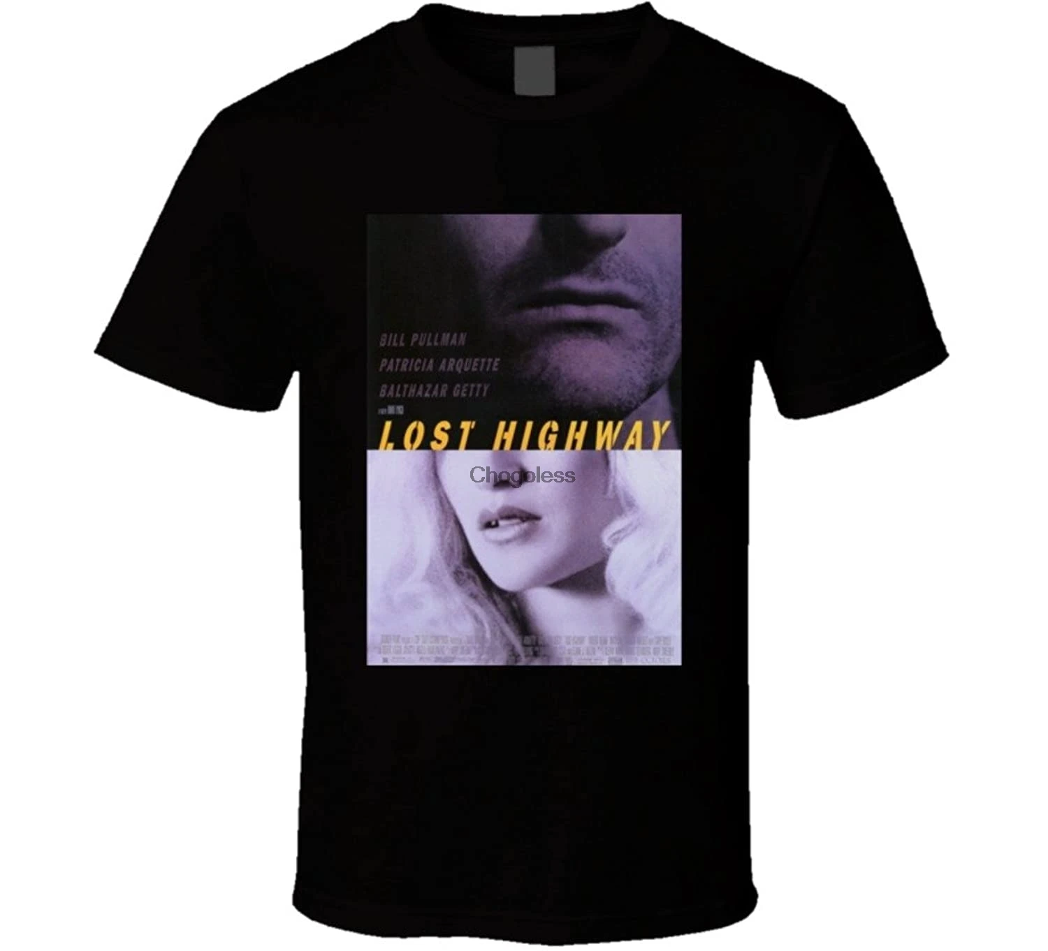 Lost Highway Cool Vintage 90's Movie Poster Fan T Shirt | Мужская одежда