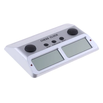

Digital Multifunctional Chess Clock Count Up Down Timer Electronic Board Silver