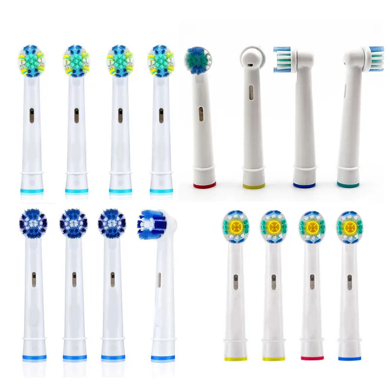 

4pcs Cross Action Brush Heads for Braun Oral B Triumph Vitality D12 D16 D18 Pro 8000 Electric 9000 Toothbrush Heads