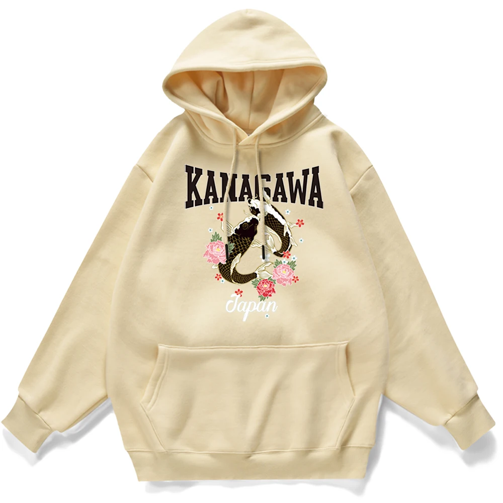 

Pullover Men Japanese Kanagawa Cyprinus Carpio Pattern Clothing Pullovers For Mens Famous Brand Hoodies Autumn Man Hoodies