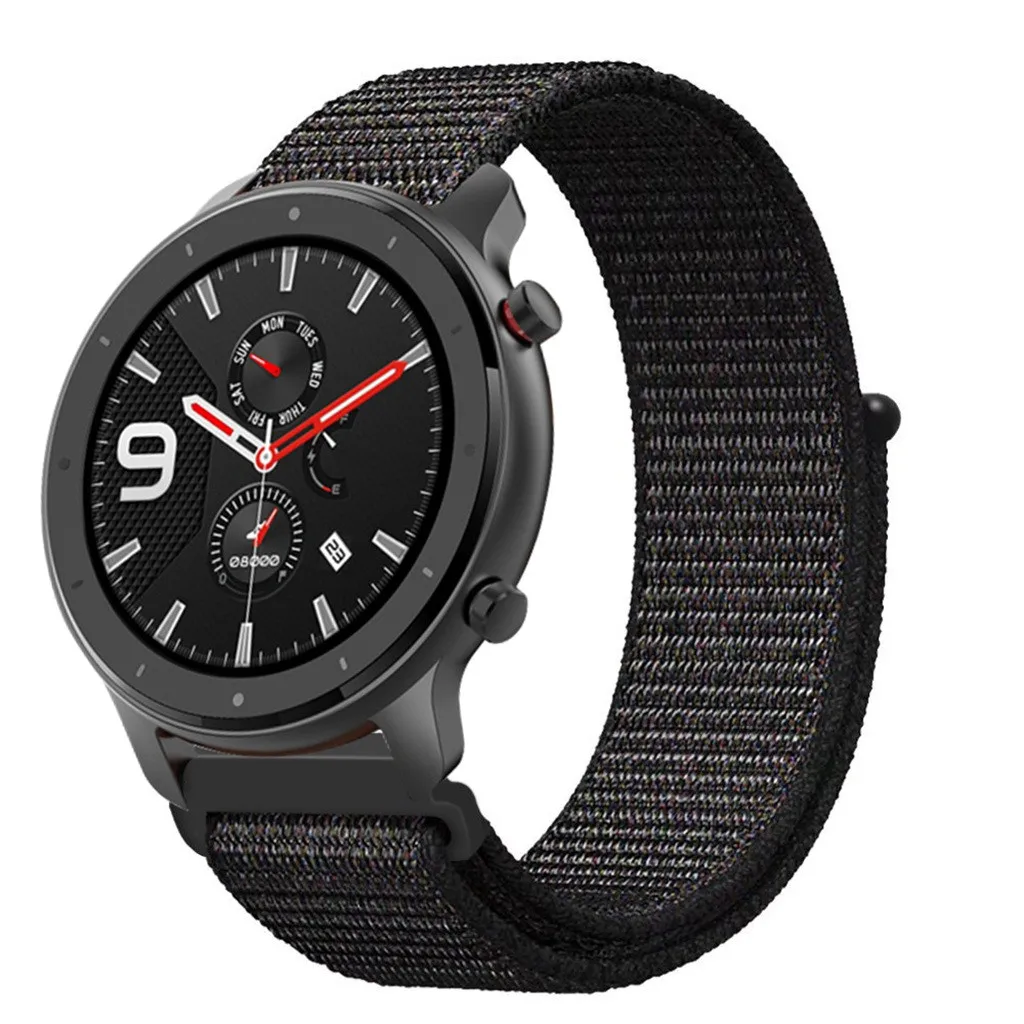 Тканая нейлоновая петля для Xiaomi Huami Amazfit GTR 47 мм 42 мм умные наручные часы ремешок браслет для Huami Amazfit GTR ремешок для часов