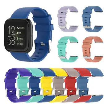 

1pc silicone Strap Bracelet For Fitbit Versa2 Band official same Soft Silicone colorful Strap waterproof Smart Watch Accessories
