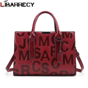 

Fashion Letter Leather Women Totes Luxury Handbag Ladies Designer Shoulder Messenger Bags for Women Crossbody Bag Female Purse