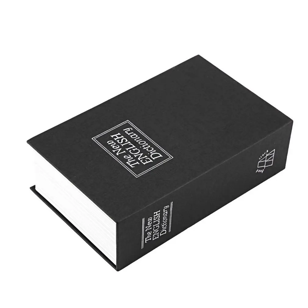 High Quality Hot Steel Simulation Dictionary Secret Book Safe Money Box Case Money Jewelry Storage Box Security Key Lock