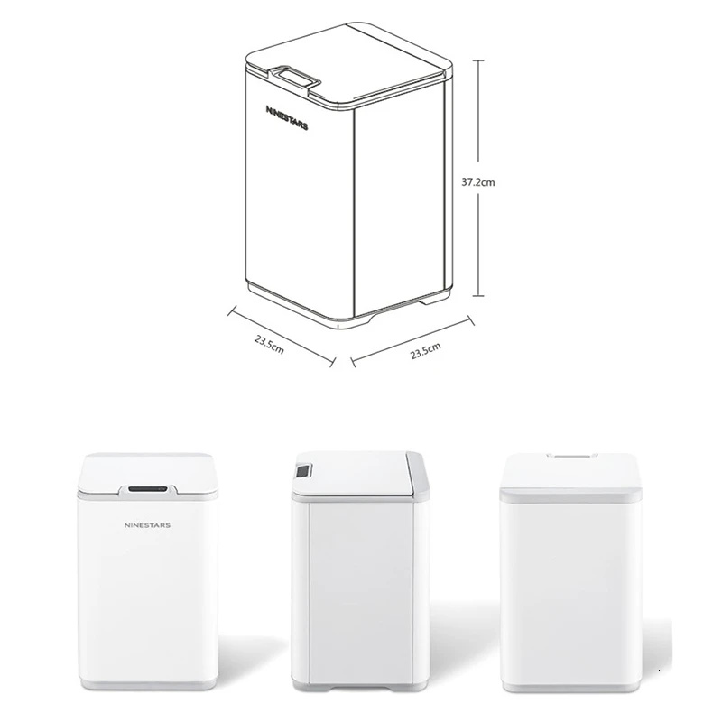  Xiaomi Ninestars 10L IPX3 Waterproof Dustbin Sensor Household Smart Dustbin Contactless Dustbin