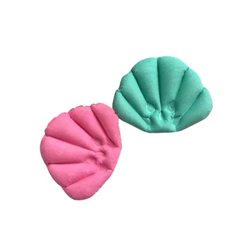 

2PCS Inflatable Bath Pillow Suction Cup Soft Back Neck Cushion Spa Pillow for Bathtub Bathroom (Random Color)