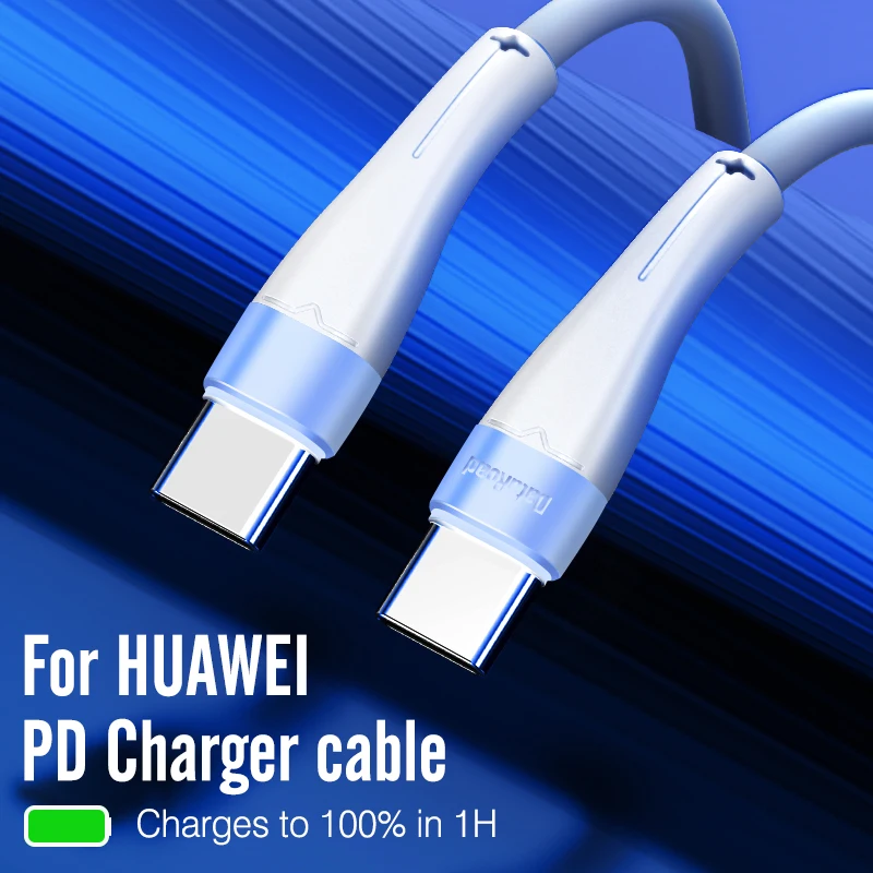 Кабель DataRoad PD 65 Вт 5A USB C к Type кабель QC3.0 для быстрой зарядки передачи данных Huawei P40