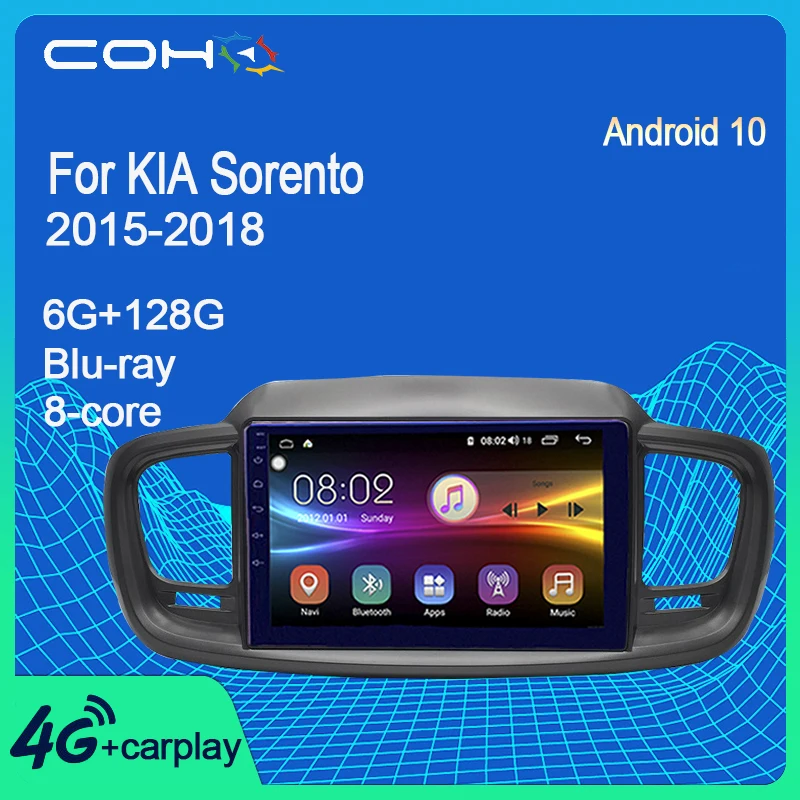 COHO For KIA Sorento 2015-2018 Car Radio Multimedia Video Player GPS Navigation Android 10.0 6+128g