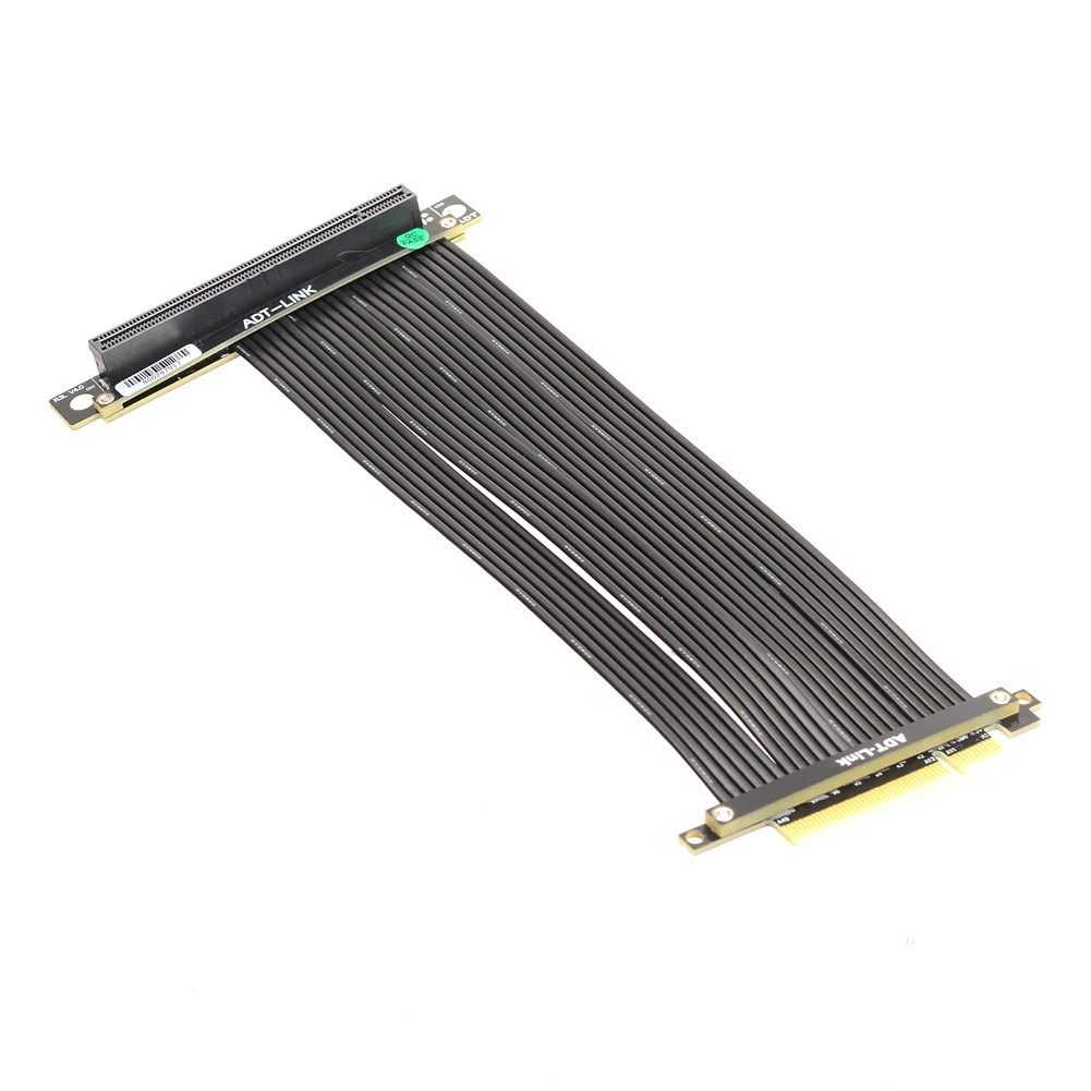 Pci Express Pcie4.0 Riser Extensor de Cartão Gen4 8x para 16x Slot Riser Adaptador Cabo de Extensão Pcie x8 Banhado a Ouro para Mineração Gpu Btc - Imagem 5