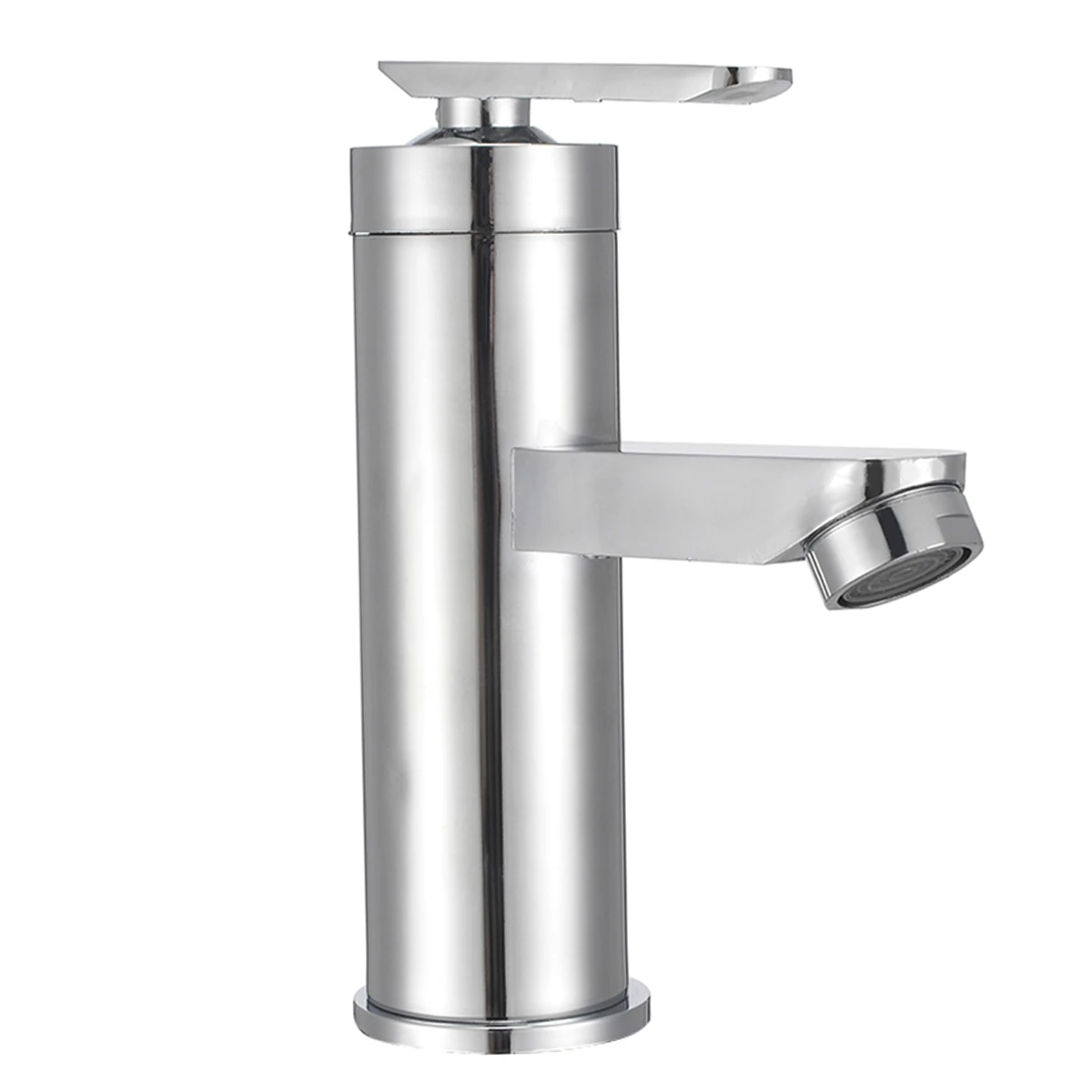 Chrome Single Handle Sink Cold Hot Mixer Tap Waterfall Household Kitchen Bathroom Basin Faucets