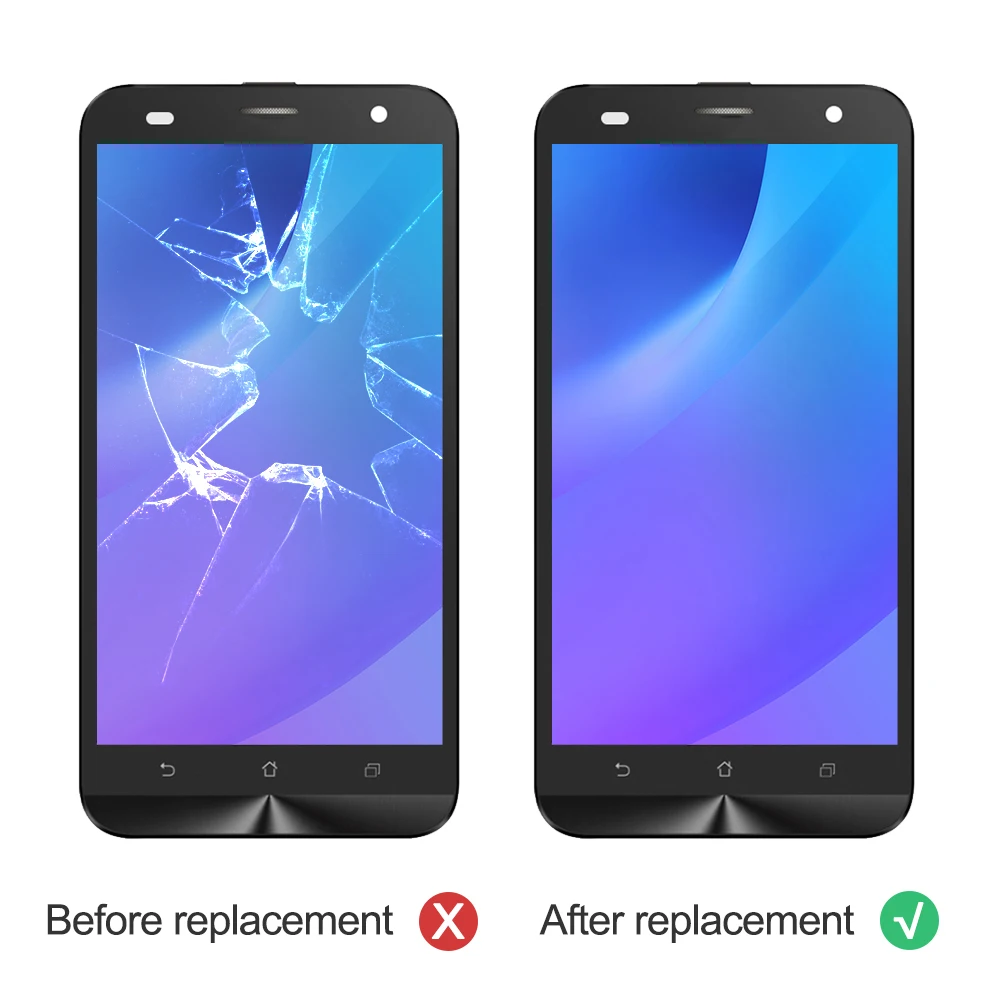 Экран 5 дюйма для ASUS ZenFone 2 Laser ZE550KL Z00LD ЖК дисплей сенсорный экран дигитайзер