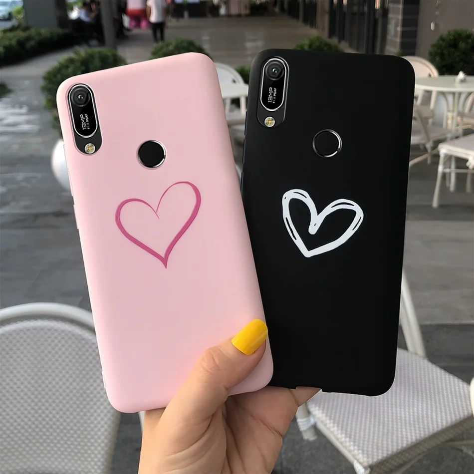 Dog 02 Yoedge Phone Case Designed for Huawei Y6 2019 with 3D Cartoon Doll Pink Silicone Shockproof with Print Dog Pattern Anti-Scratch Bumper Back Cover for Huawei Y6 2019
