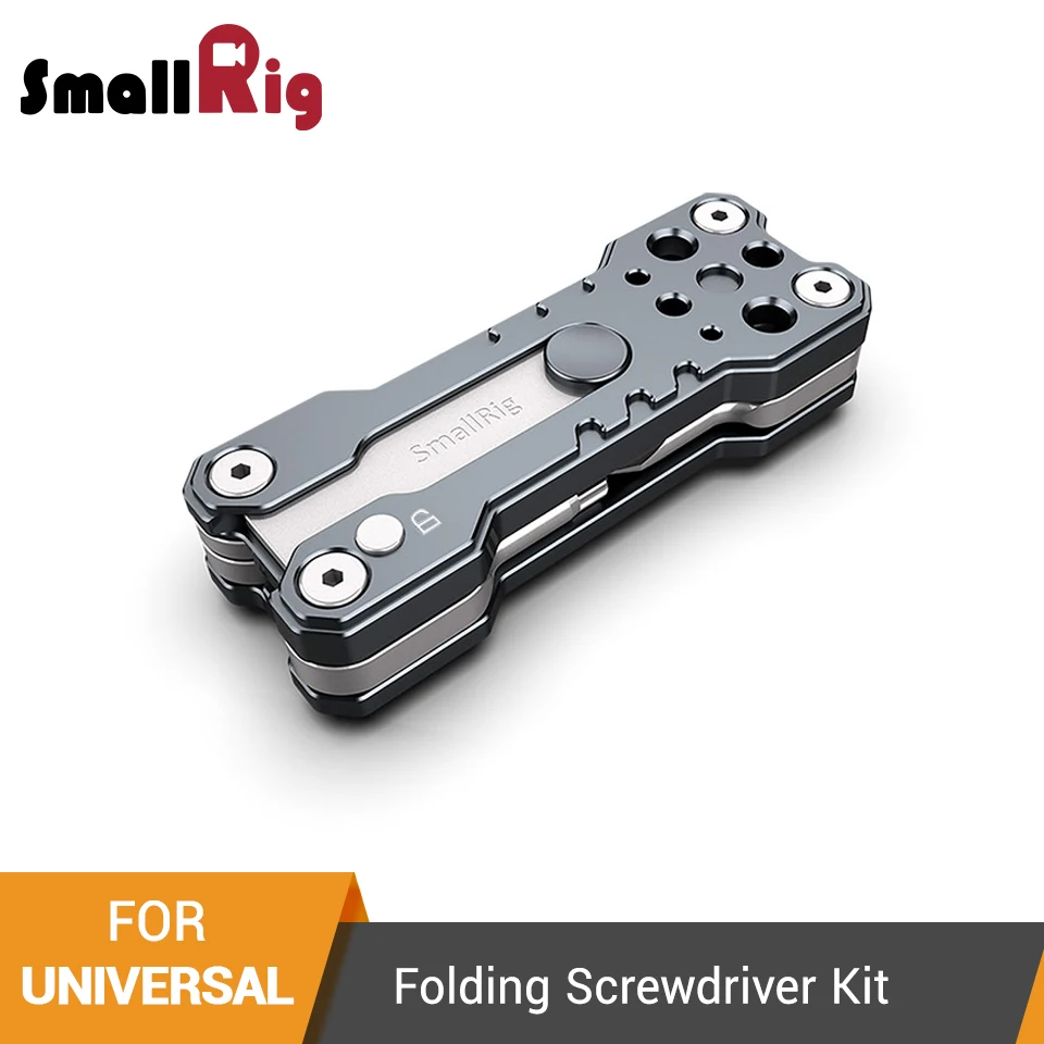 

SmallRig Folding Screwdriver Kit Hunter with Screwdrivers Allen Wrenches Slotted Screwdriver And Torx T25 Driver Tools - 2373