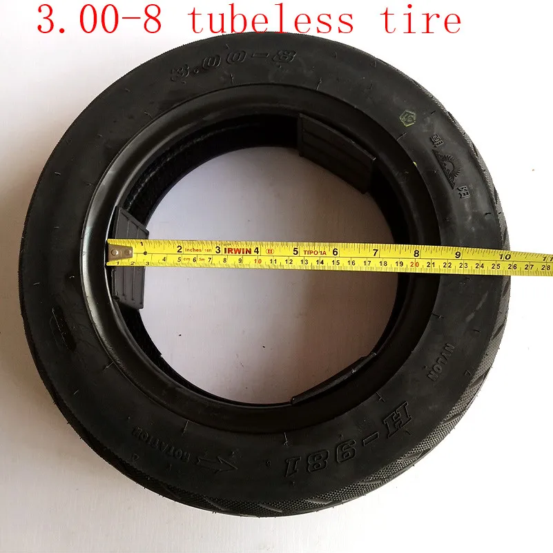 

Size 3.00-8 Scooter Tubeless TireVacuum tyre for Gas and Electric Scooters Warehouse Vehicles Mini Motorcycle Moped 8" Rim