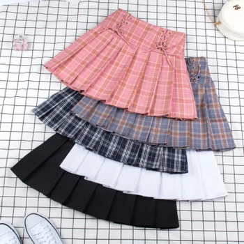 

Sports Tennis Skirts High Waist Short Dress Pleated Tennis Skirt With Underpants Girls Teen Slim School Uniform for Cheerleader