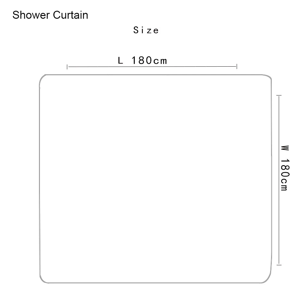 Занавеска для душа с принтом, декор для ванной комнаты, включает занавеску для душа, ковровое покрытие, сиденье для унитаза, подушка, коврик для ванной, набор аксессуаров для ванной комнаты
