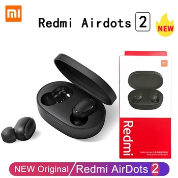 Xiaomi Redmi Airdots 2 słuchawki douszne prawdziwe bezprzewodowe słuchawki Bluetooth 5 0 redukcja szumów słuchawki z mikrofonem Tws oryginalne Xiaomi Airdots tanie i dobre opinie Wyważone CN (pochodzenie) wireless 120dB Do gier wideo Zwykłe słuchawki do telefonu komórkowego Słuchawki HiFi Sport
