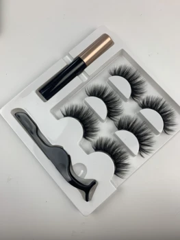 

Magnet Eyelash Magnetic Liquid Eyeliner & Magnetic False Eyelashes & Tweezer Set Waterproof Long Lasting Eyelash Extension