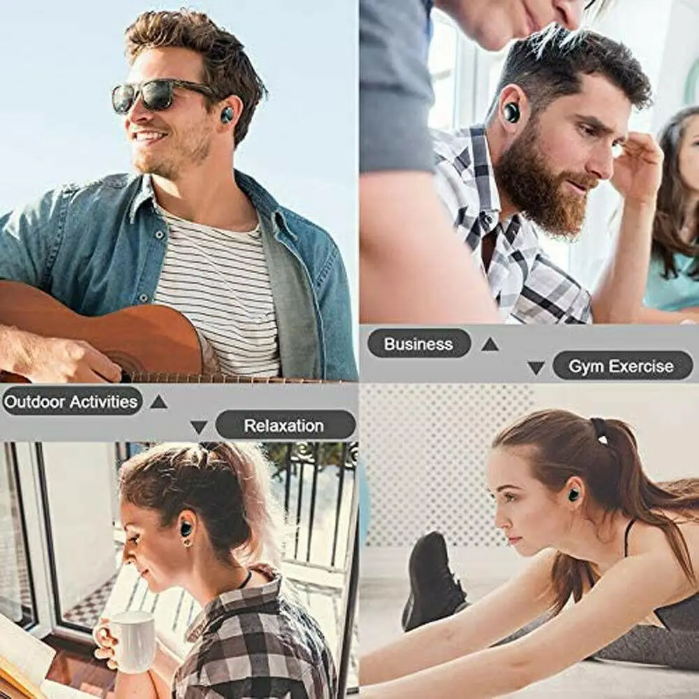 Bluetooth Wireless Headsets TWS Earphones Mini In Ear Earbuds for iPhone 11Pro Max 11 XR XS Samsung Note 10 9 8 S9 S8 Huawei LG