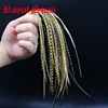 Royal Sissi 20 feathers genuine mix natural color Whiting fly tying rooster saddle feather 6-9''Long skinny fly tying feathers ► Photo 1/6