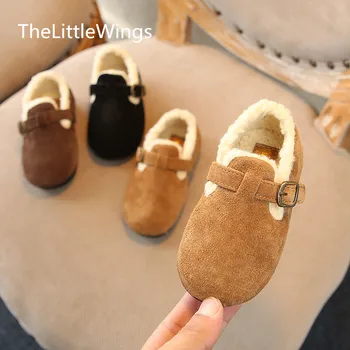 

Girls Cotton Shoes Winter 2019 New Korean Version Plush Princess Shoes Children's Warm Shoes 1-2-8 Years Old