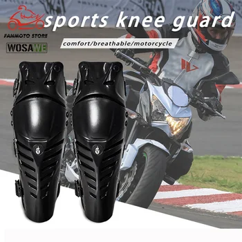 

WOSAWE Motorcycle Knee Pads Protector Motocross Snowboard Skateboard Ski Roller Hockey Sports Protection Support MTB Kneepad Set