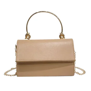 

2019 new Korean version of the semi-circle hoop small square bag solid color shoulder diagonal bag back to school