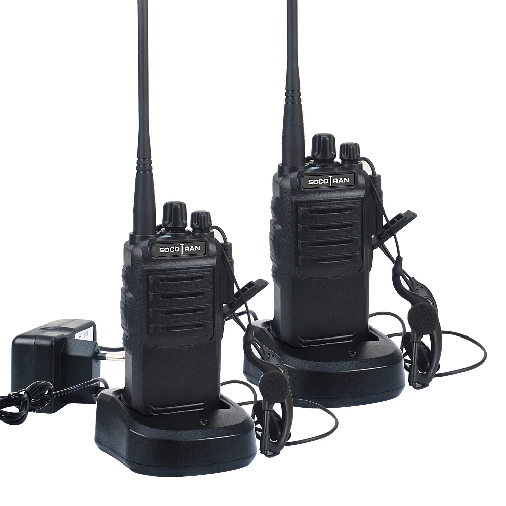2 unids/set Walkie Talkie de UHF 400-470MHz portátil Radio 16CH radios de comunicacion transceptor de radio amador conjunto