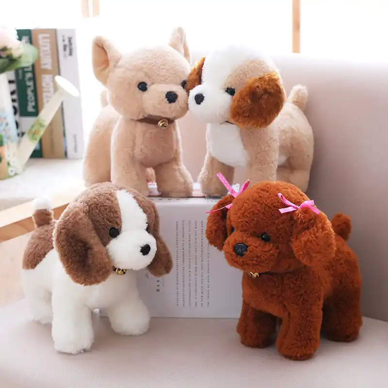 キッズ人形玩具かわいい表明ぬいぐるみ犬ダミー人形糸くずのおもちゃ子供人形子供 Chrismas のギフト子供 3 6 年 ぬいぐるみ フラシ天 動物 Aliexpress