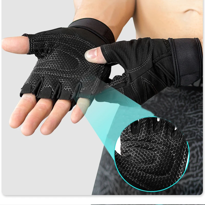 Gym Gloves Fitness Weight Lifting Gloves Body Building Training Sports Exercise Sport Workout Glove for Men Women