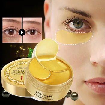 

NEW 60 Pcs Gold Moisturizing Eye Mask Remover Dark Circles Anti Aging Eye Mask Skin Care