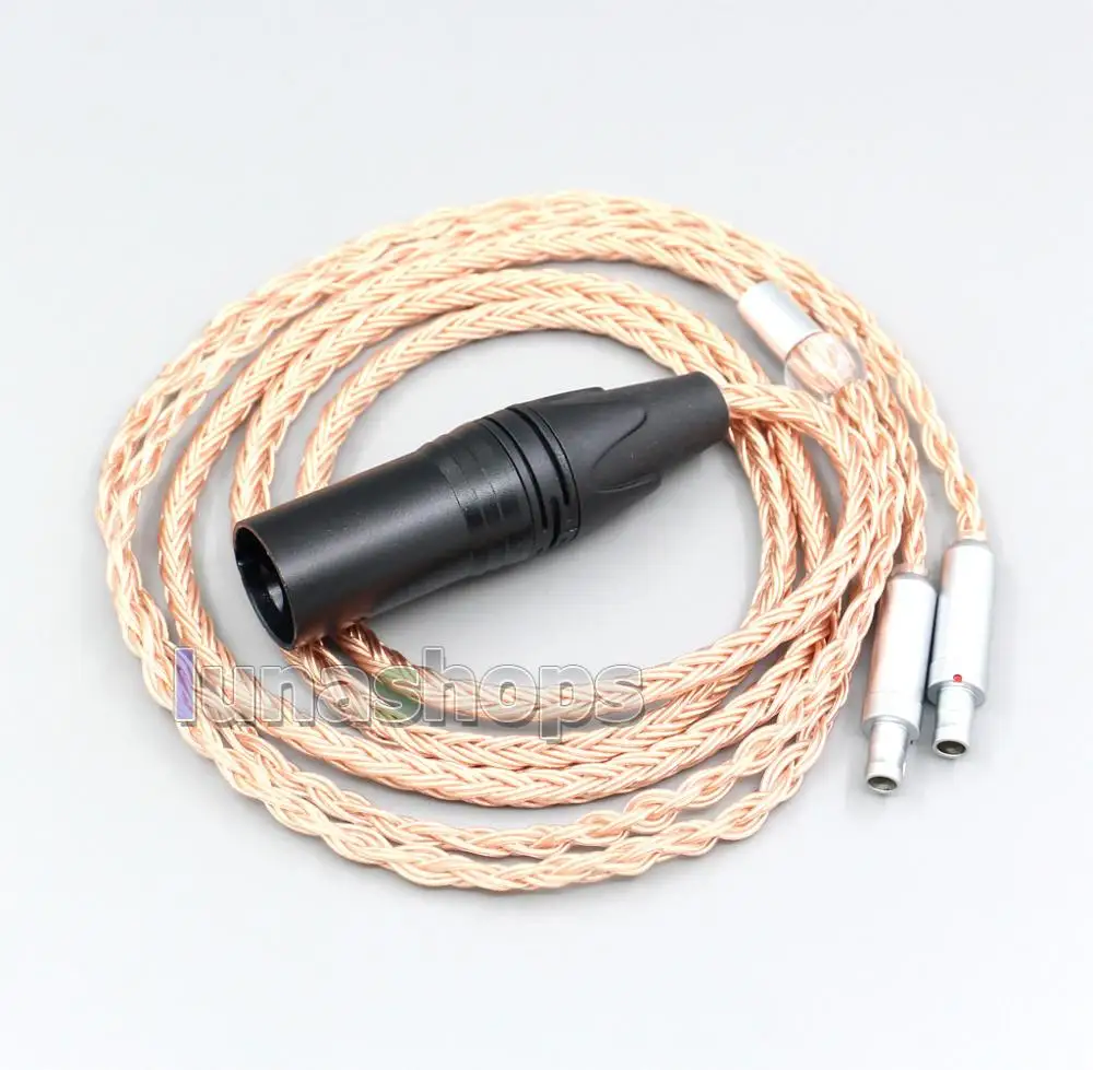 LN006854 XLR 3 4 Pole 6 5mm 16 Core OCC Headphone Cable For Sennheiser HD800 HD800s HD820s HD820 Enigma Acoustics Dharma D1000
