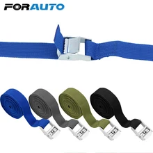 FORAUTO 3 метра* 25 мм сильный храповый ремень багажная сумка автомобильный Натяжной канат Завязывающийся ремень грузовой ремень с металлической пряжкой