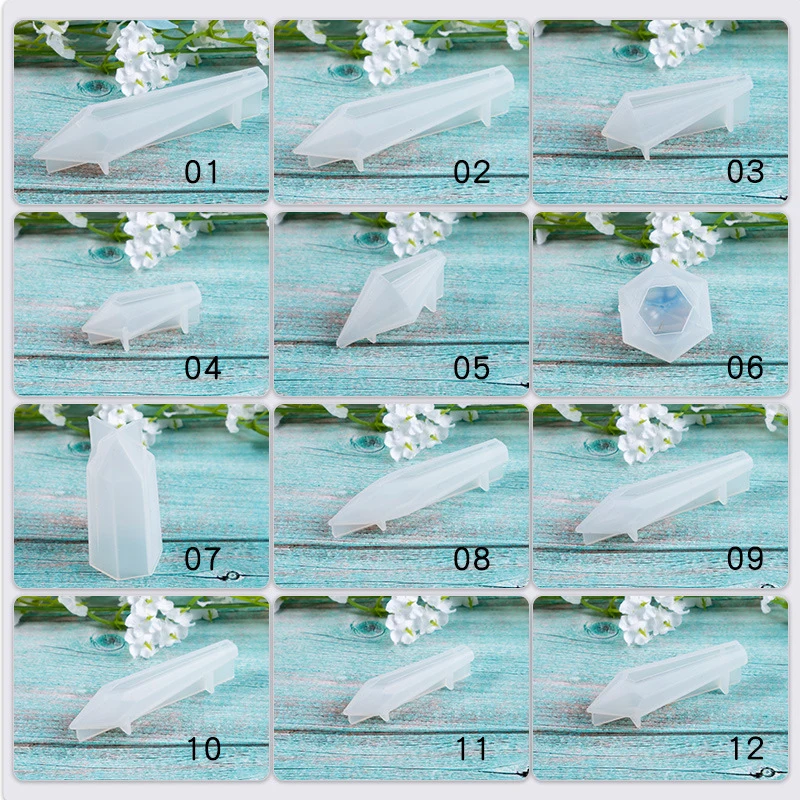 New Assorted Shape Silicone Earring Necklace Pendant Mold For Resin Forms Crystal Epoxy Soap Mould Jewelry Making DIY Crafts
