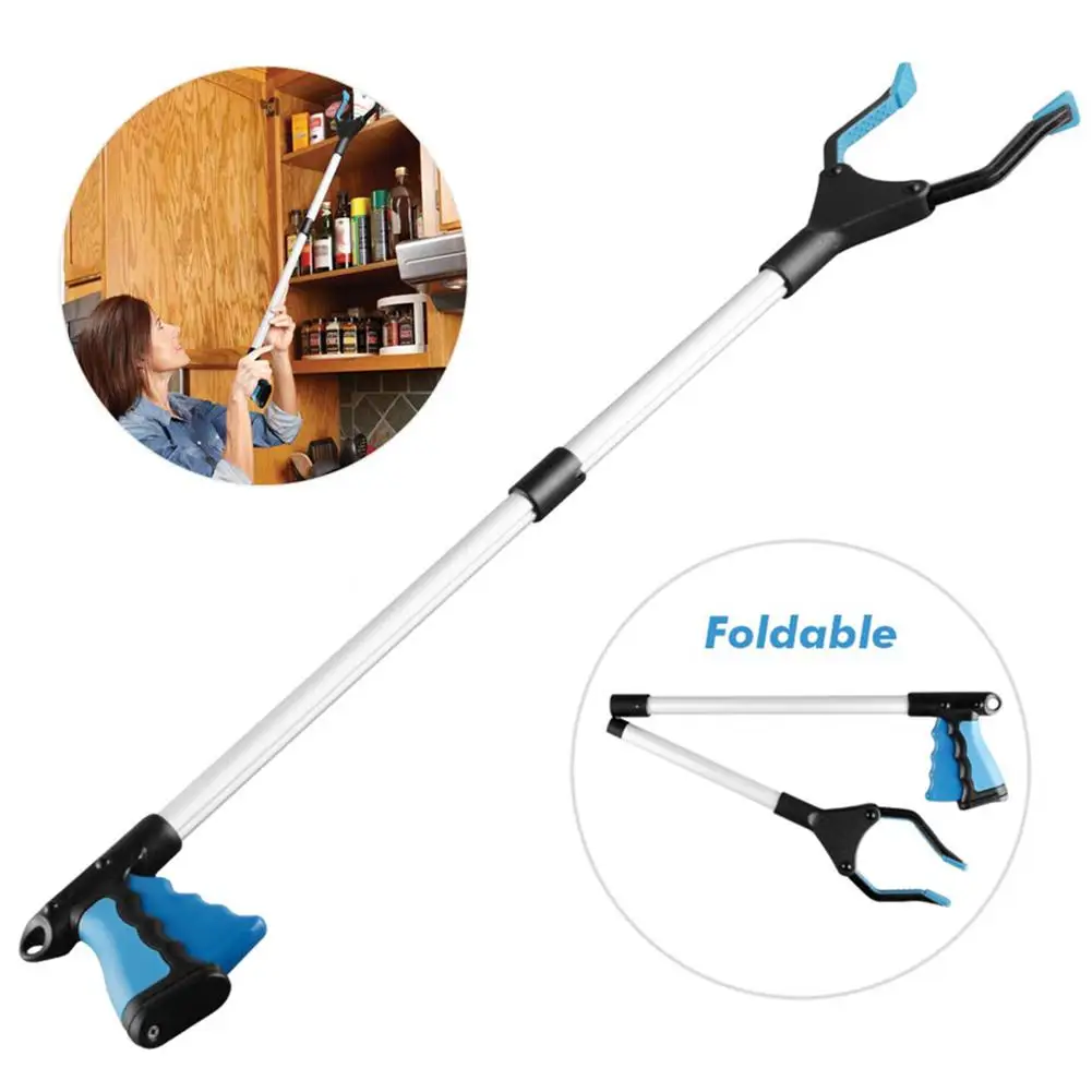 

Foldable Long Trash Clamps Grab Pick Up Trash Garbage Pick Up Trash Grabber tools Hand Gripper Home Cleaning Tools Pickup Tools
