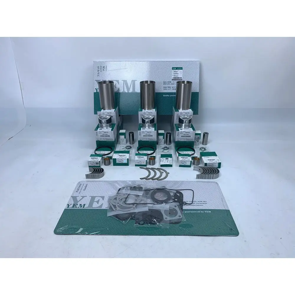 

New Aftermaket Engine Part 3TNE75 Rebuild Kit With Cylinder Gaskets Piston Rings Liner Bearings For Yanmar