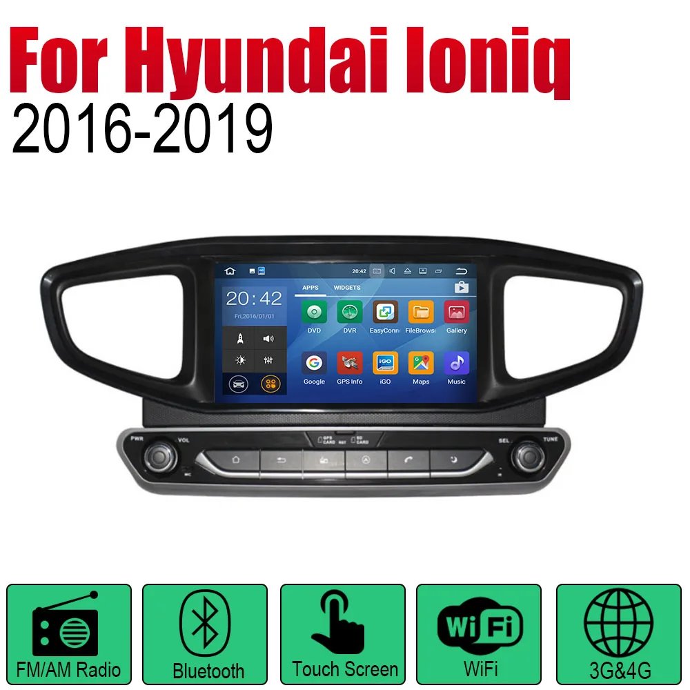 ZaiXi Android 2 Din Авто Радио для hyundai Ioniq Гибридный~ RHD автомобильный мультимедийный плеер gps навигационная система Радио стерео - Цвет: Standard machine