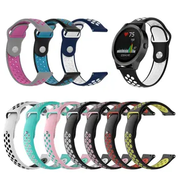 

Accessorie For Garmin Forerunner 645 music/245M Silicone Band Bracelet for vivoactive 3 music/HR Watch Bracelet Multicolor Strap