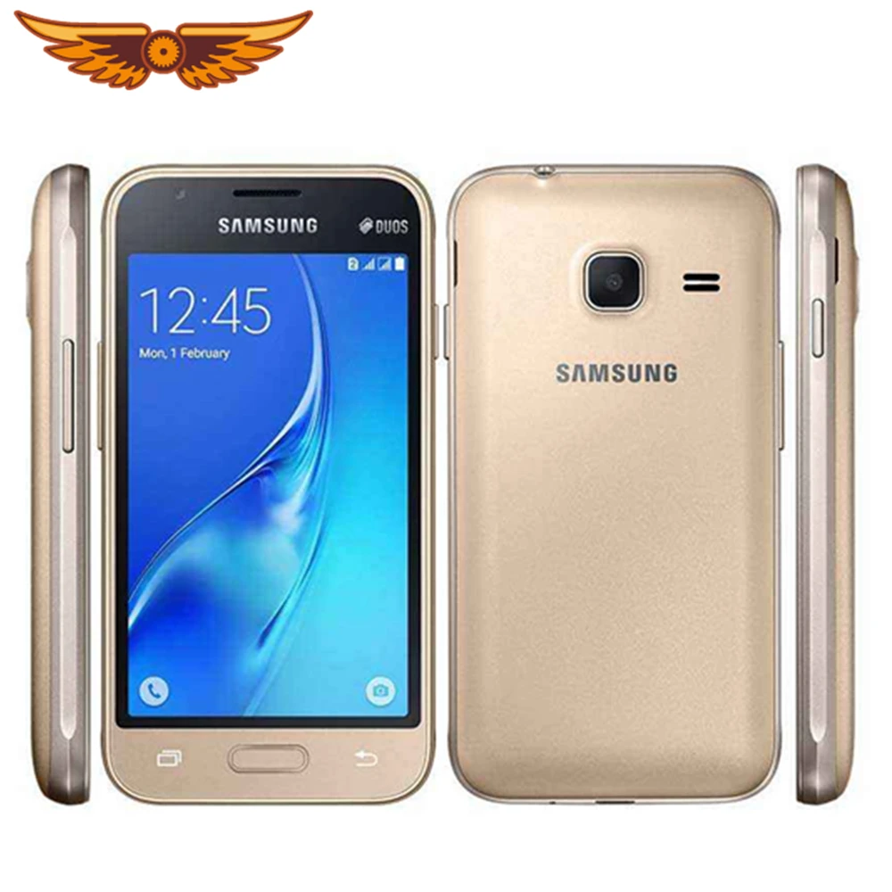 samsung Galaxy J1 mini, 4,0 дюймов, четырехъядерный процессор, 8 Гб ПЗУ, МП, две sim-карты, разблокированный мобильный телефон