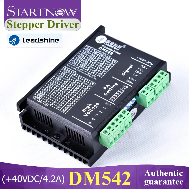 Leadshine 2 фазы цифровой шагового драйвер DM542 Nema 23 аналоговые 20-50VDC Max 4.2A для станка с