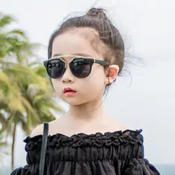 Корейская версия тренда детских солнцезащитных очков Детские красочные модные солнечные очки милые родитель-Детские солнечные очки