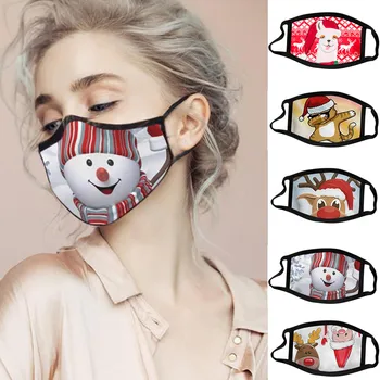 

Christmas Print Resue Breathable Multi-purpose Face Cover Reuse Facemask Fashion Hiking Scarf Bandana Turban Drop-shipping#3