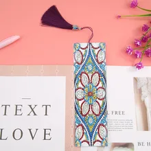 Хорошее 5D DIY алмазная живопись кожаная Закладка с кисточкой книжные знаки особой формы Алмазная вышивка DIY ремесло Закладка