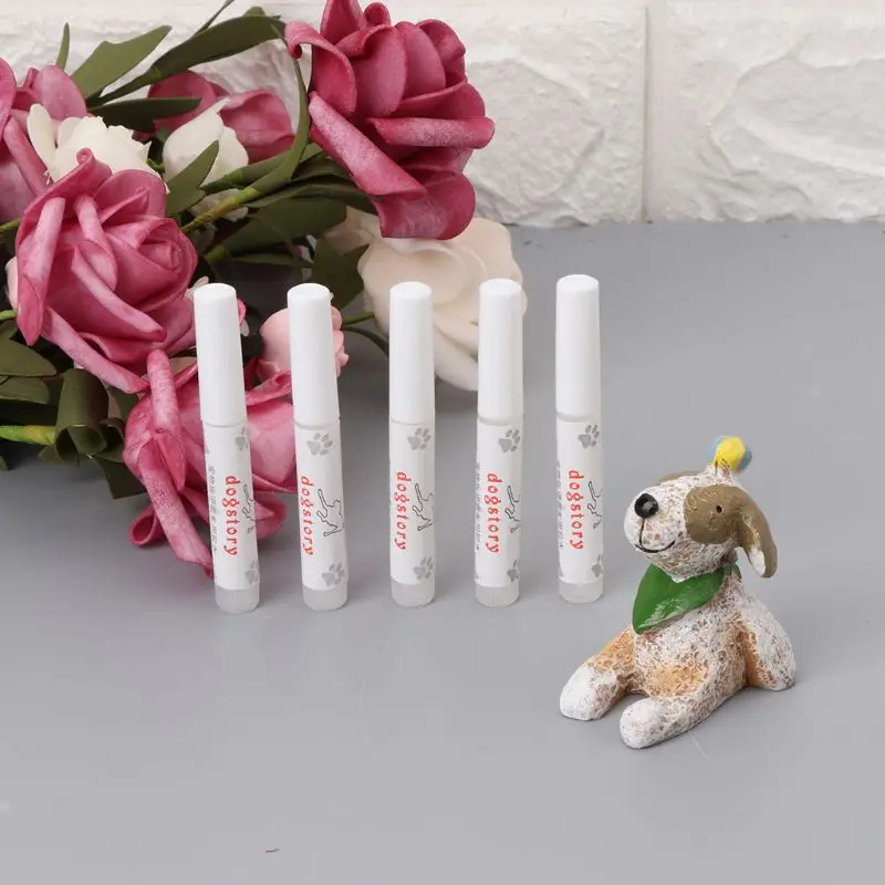 5Pcs Pet Dog Cat Nail Protector Claw Paws Covers Gel Adhesive Glue 6