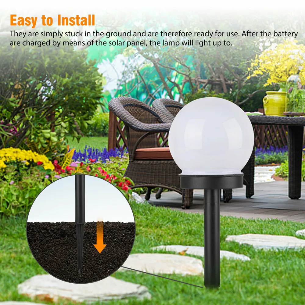 Gramado à Prova Luzes para Jardim ao ar Livre Solar Jardim Dwaterproof Água Luzes Caminho Paisagem Lâmpada Decoração Lâmpadas Led Luz 5 Computers & Electronics