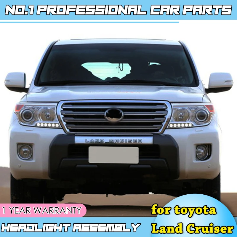 Автомобильные аксессуары для Toyota Land Cruiser светодиодный Koplampen voor FJ200 LC260 DRL Объектив